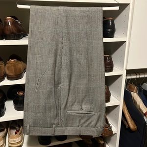 Men’s 34” Samuelsohn glen plaid slacks
